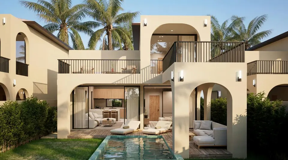 Rendering of a 2-bedroom pool villa, Sacarat S3, Koh Samui